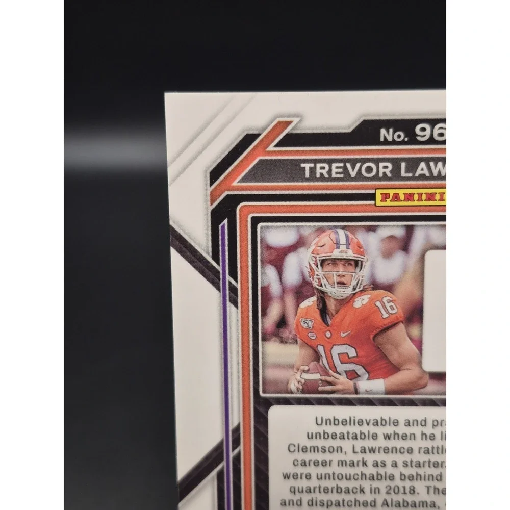 2023 Panini Prizm Draft Picks Trevor Lawrence #96 Blue Wave Prizm /249 Jaguars